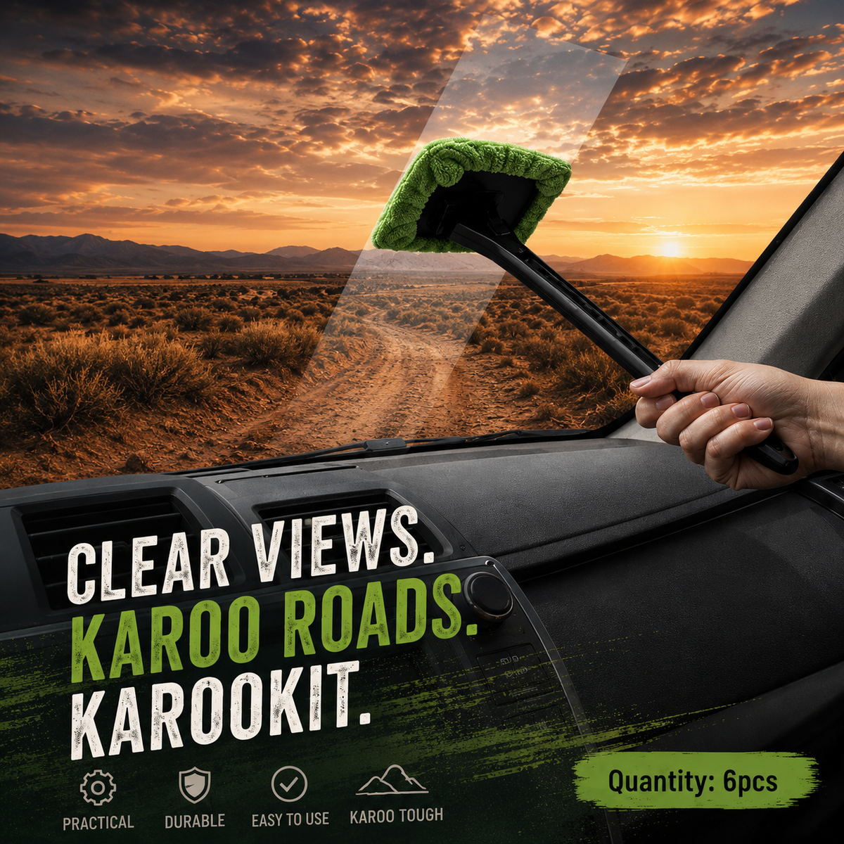 Windshield Cleaning Wand